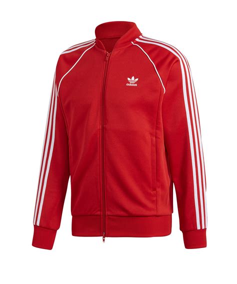 rot schwarz adidas jacke